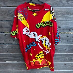 Colorful Graphic T-Shirt by evolution by design